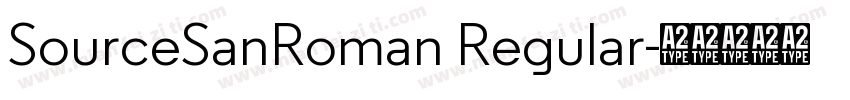 SourceSanRoman Regular字体转换